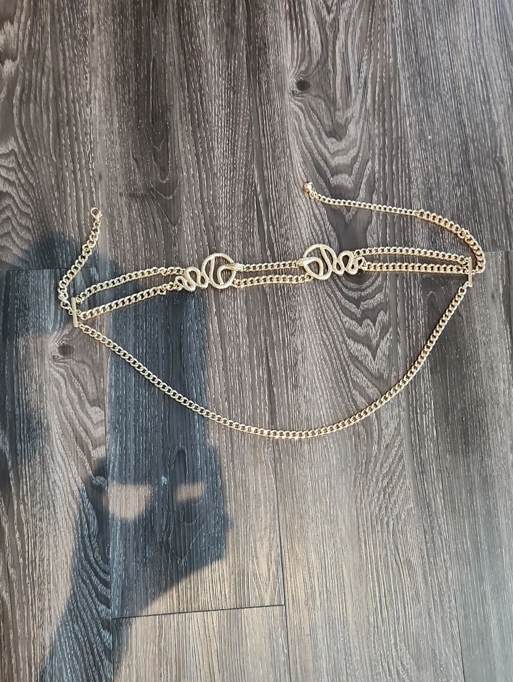 Gold Chain Link Waist Snake Belt